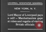 Image of Lord Mayor Liverpool New York City USA, 1931, second 6 stock footage video 65675078525
