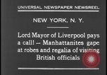 Image of Lord Mayor Liverpool New York City USA, 1931, second 9 stock footage video 65675078525