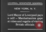 Image of Lord Mayor Liverpool New York City USA, 1931, second 11 stock footage video 65675078525