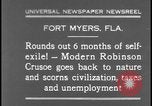 Image of primitive lifestyle Fort Myers Florida USA, 1931, second 1 stock footage video 65675078527