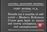 Image of primitive lifestyle Fort Myers Florida USA, 1931, second 4 stock footage video 65675078527