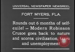 Image of primitive lifestyle Fort Myers Florida USA, 1931, second 8 stock footage video 65675078527