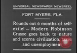 Image of primitive lifestyle Fort Myers Florida USA, 1931, second 13 stock footage video 65675078527