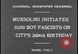 Image of Benito Mussolini Rome Italy, 1931, second 9 stock footage video 65675078528