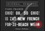 Image Modèles de maillots de bain Paris France, 1938, de la seconde 5 séquences d'archives historiques vidéo 65675078537