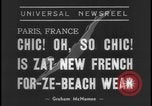 Image Modèles de maillots de bain Paris France, 1938, de la seconde 6 séquences d'archives historiques vidéo 65675078537