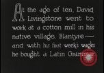Immagine di Dottor David Livingstone Africa Blantyre Scozia, 1925, secondo 62 filmato di repertorio 65675078557