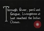 Image of David Livingstone Quelimane Mozambique, 1925, second 3 stock footage video 65675078565
