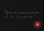 Image Docteur David Livingstone Tanzanie Afrique de l'est, 1925, de la seconde 10 séquences d'archives historiques vidéo 65675078573