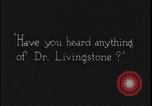Image Docteur David Livingstone Tanzanie Afrique de l'est, 1925, de la seconde 13 séquences d'archives historiques vidéo 65675078573