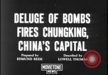 Image of bombing Chungking  Sino-Japanese War Chungking China, 1938, second 3 stock footage video 65675078580