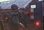 Image of wounded field hospital Vietnam War Khe Sanh Vietnam, 1968, second 37 stock footage video 65675078585