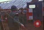 Image of wounded field hospital Vietnam War Khe Sanh Vietnam, 1968, second 42 stock footage video 65675078585