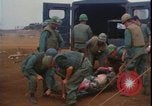 Image of Vietnam War wounded evacuated Khe Sanh Vietnam, 1968, second 30 stock footage video 65675078586