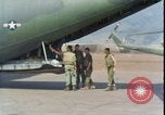 Image of wounded unloaded from Sikorsky H-34 Khe Sanh Vietnam, 1968, second 36 stock footage video 65675078587