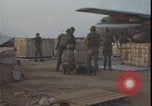 Image of wounded loaded C-130 Vietnam War Khe Sanh Vietnam, 1968, second 32 stock footage video 65675078590