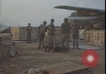 Image of wounded loaded C-130 Vietnam War Khe Sanh Vietnam, 1968, second 33 stock footage video 65675078590