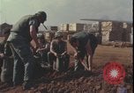 Standbild Soldaten füllen Sandsäcke Vietnam Krieg Khe Sanh Vietnam, 1968, aus Sekunde 45 historischem Filmmaterial Videoclip 65675078595