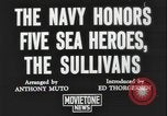Image of Sullivans receive Purple Heart medals Washington DC USA, 1944, second 1 stock footage video 65675078601
