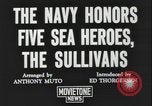 Image of Sullivans receive Purple Heart medals Washington DC USA, 1944, second 6 stock footage video 65675078601