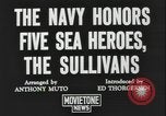 Image of Sullivans receive Purple Heart medals Washington DC USA, 1944, second 7 stock footage video 65675078601