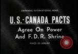 Image of Canada and USA sign treaties Washington DC USA, 1964, second 15 stock footage video 65675078605