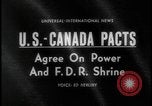 Image of Canada and USA sign treaties Washington DC USA, 1964, second 16 stock footage video 65675078605