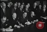 Image of Canada and USA sign treaties Washington DC USA, 1964, second 42 stock footage video 65675078605