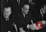Image of Canada and USA sign treaties Washington DC USA, 1964, second 48 stock footage video 65675078605