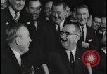 Image of Canada and USA sign treaties Washington DC USA, 1964, second 54 stock footage video 65675078605