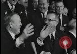 Image of Canada and USA sign treaties Washington DC USA, 1964, second 55 stock footage video 65675078605