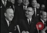 Image of Canada and USA sign treaties Washington DC USA, 1964, second 56 stock footage video 65675078605