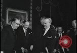 Image of Canada and USA sign treaties Washington DC USA, 1964, second 60 stock footage video 65675078605
