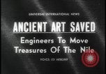 Image of Abu Simbel temple before removal Egypt, 1964, second 1 stock footage video 65675078610