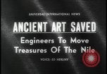 Image of Abu Simbel temple before removal Egypt, 1964, second 3 stock footage video 65675078610