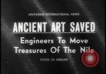 Image of Abu Simbel temple before removal Egypt, 1964, second 4 stock footage video 65675078610