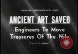Image of Abu Simbel temple before removal Egypt, 1964, second 5 stock footage video 65675078610