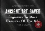 Image of Abu Simbel temple before removal Egypt, 1964, second 6 stock footage video 65675078610