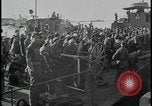 Image of Haim Arlozorov refugees disembark under guard Haifa Palestine, 1947, second 7 stock footage video 65675078615