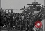 Image of Haim Arlozorov refugees disembark under guard Haifa Palestine, 1947, second 27 stock footage video 65675078615