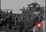 Image of Haim Arlozorov refugees disembark under guard Haifa Palestine, 1947, second 28 stock footage video 65675078615