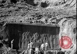 Image of United States soldiers inspect Fath Ali Shah Inscription WW2 Rey Iran, 1944, second 13 stock footage video 65675078630