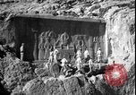 Image of United States soldiers inspect Fath Ali Shah Inscription WW2 Rey Iran, 1944, second 16 stock footage video 65675078630