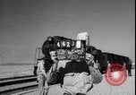 Image of Iranian railroad locomotive crew receives dispatch WW2 Iran, 1944, second 39 stock footage video 65675078636
