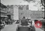 Image of British convoy patrols Jerusalem Palestine Jerusalem Palestine, 1947, second 37 stock footage video 65675078640
