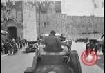 Image of British convoy patrols Jerusalem Palestine Jerusalem Palestine, 1947, second 38 stock footage video 65675078640
