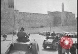 Image of British convoy patrols Jerusalem Palestine Jerusalem Palestine, 1947, second 42 stock footage video 65675078640