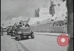 Image of British convoy patrols Jerusalem Palestine Jerusalem Palestine, 1947, second 47 stock footage video 65675078640