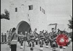 Image of Scottish regiment plays bagpipes Palestine Palestine, 1947, second 13 stock footage video 65675078641