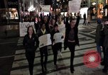 Image of Anti-Trump march New York City USA, 2016, second 16 stock footage video 65675078682